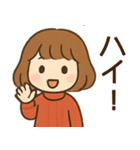【ネオダジャレ】毎日使える女の子スタンプ（個別スタンプ：8）