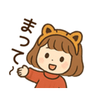 【ネオダジャレ】毎日使える女の子スタンプ（個別スタンプ：9）