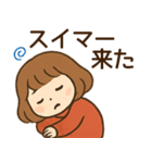 【ネオダジャレ】毎日使える女の子スタンプ（個別スタンプ：16）