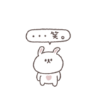 笑い多めあいさつ◎ちびっこうさぎさん #1（個別スタンプ：5）