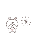 笑い多めあいさつ◎ちびっこうさぎさん #1（個別スタンプ：8）