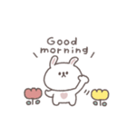 笑い多めあいさつ◎ちびっこうさぎさん #1（個別スタンプ：22）