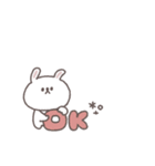 笑い多めあいさつ◎ちびっこうさぎさん #1（個別スタンプ：27）