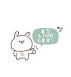 笑い多めあいさつ◎ちびっこうさぎさん #1（個別スタンプ：40）