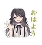 推しだけ見てる★リボン女子（個別スタンプ：2）