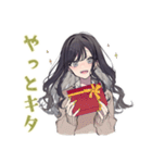 推しだけ見てる★リボン女子（個別スタンプ：9）