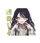 推しだけ見てる★リボン女子（個別スタンプ：15）