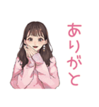 ガーリー女子のまったりおうちカフェ（個別スタンプ：3）