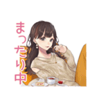 ガーリー女子のまったりおうちカフェ（個別スタンプ：13）