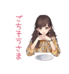 ガーリー女子のまったりおうちカフェ（個別スタンプ：34）