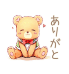 やさしいくまの丁寧な出欠調整（個別スタンプ：3）
