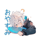 パーカー男子★年中使える日常挨拶（個別スタンプ：11）