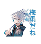 パーカー男子★年中使える日常挨拶（個別スタンプ：24）