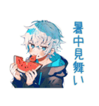 パーカー男子★年中使える日常挨拶（個別スタンプ：25）