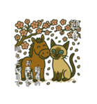 午年♡シャム猫年末年始あいさつスタンプ（個別スタンプ：2）