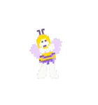 くまきちミツバチ 8bit（個別スタンプ：4）