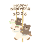 くまとくま。冬のBIGスタンプ vol.3（個別スタンプ：14）