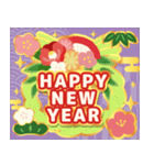 飛び出す！ずっと使える明るいお正月の挨拶（個別スタンプ：11）