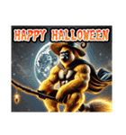 【⚡飛び出す⚡】お祝い黄金イケメンゴリラ（個別スタンプ：19）