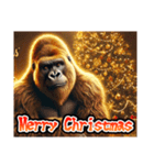 【⚡飛び出す⚡】お祝い黄金イケメンゴリラ（個別スタンプ：20）