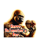 【⚡飛び出す⚡】お祝い黄金イケメンゴリラ（個別スタンプ：21）