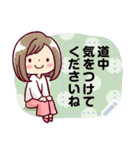 女の子がいっぱい！ 【あけおめメッセージ】（個別スタンプ：16）