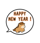 午年の吹きだし40個（個別スタンプ：5）