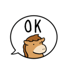 午年の吹きだし40個（個別スタンプ：14）