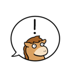 午年の吹きだし40個（個別スタンプ：34）