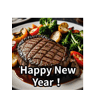 お正月に送れる食べ物スタンプ（個別スタンプ：4）