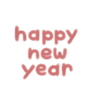 ふわもこボアde年賀状 組み合わせスタンプ2（個別スタンプ：2）