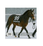 面白いあけおめネーム競走馬スタンプ2026（個別スタンプ：38）