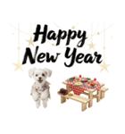 ふわもこマルチーズのお正月♡2026年！（個別スタンプ：8）