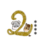 名前が入る★年末年始＆愛犬シュナ【のし】（個別スタンプ：35）