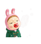 フィギュア版 あけおめだよ！さげみちゃん（個別スタンプ：40）