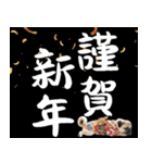 笑顔で迎える2026♡お正月パグ年賀（個別スタンプ：5）