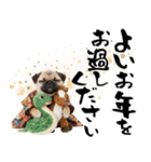 笑顔で迎える2026♡お正月パグ年賀（個別スタンプ：31）