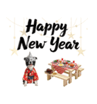 ボーダーコリー子犬のお正月スタンプ2026♡（個別スタンプ：8）