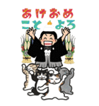 坊主頭の男の子3 あけおめビッグスタンプ（個別スタンプ：9）