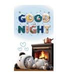 パンダ帽が可愛い猫 気軽に使える BIG 冬（個別スタンプ：31）