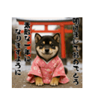 毎年使える♡黒豆柴の年末年始スタンプ（個別スタンプ：8）