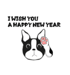 ボストンテリアのお正月2026 -02-（個別スタンプ：32）