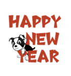ボストンテリアのお正月2026 -02-（個別スタンプ：36）