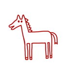 2026 年賀状 あけましておめでとう 馬 01（個別スタンプ：1）