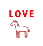 2026 年賀状 あけましておめでとう 馬 01（個別スタンプ：35）