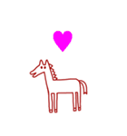 2026 年賀状 あけましておめでとう 馬 01（個別スタンプ：36）