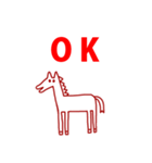 2026 年賀状 あけましておめでとう 馬 01（個別スタンプ：40）