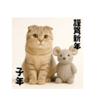 毎年使える♡スコティッシュフォールド正月（個別スタンプ：29）