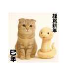 毎年使える♡スコティッシュフォールド正月（個別スタンプ：34）