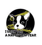 ボストンテリアのお正月2026 -01-（個別スタンプ：32）